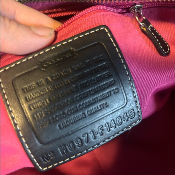 Vintage Coach Patchwork Black and Gray Women's Bag - Picture 4 of 6